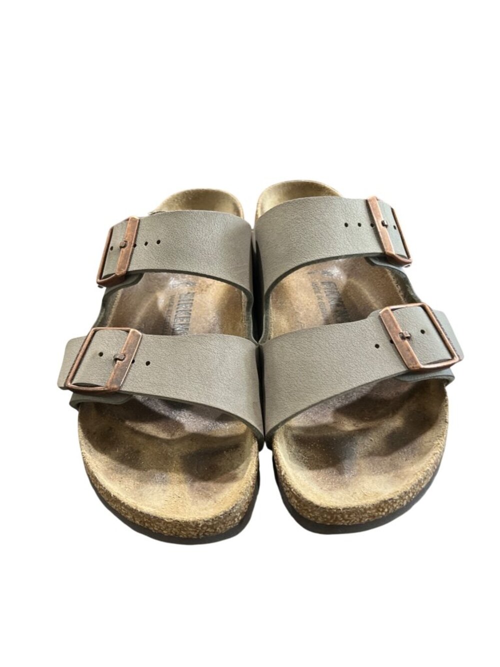 Birkenstock Womens Size 37 US 6-6.5 Arizona Taupe Suede Leather Sandals - Picture 4 of 11